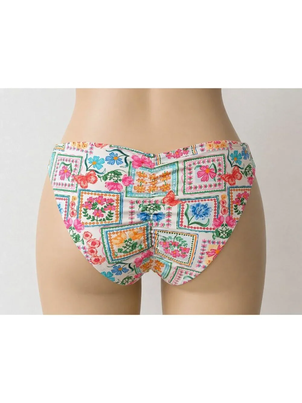 Women's Reversible High Waisted Shirred Bikini Bottoms Size XXL NWT